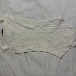 SO Ribbed Knit Top in Cream